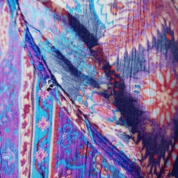 Vintage AEO Boho Bell Sleeved Romper Playsuit Short- XS - Picture 12 of 13